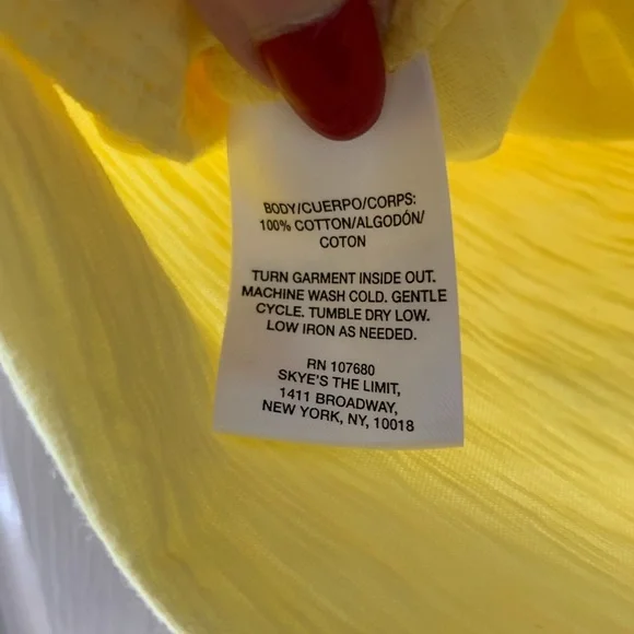 Yellow Lace Tank - Picture 3 of 4